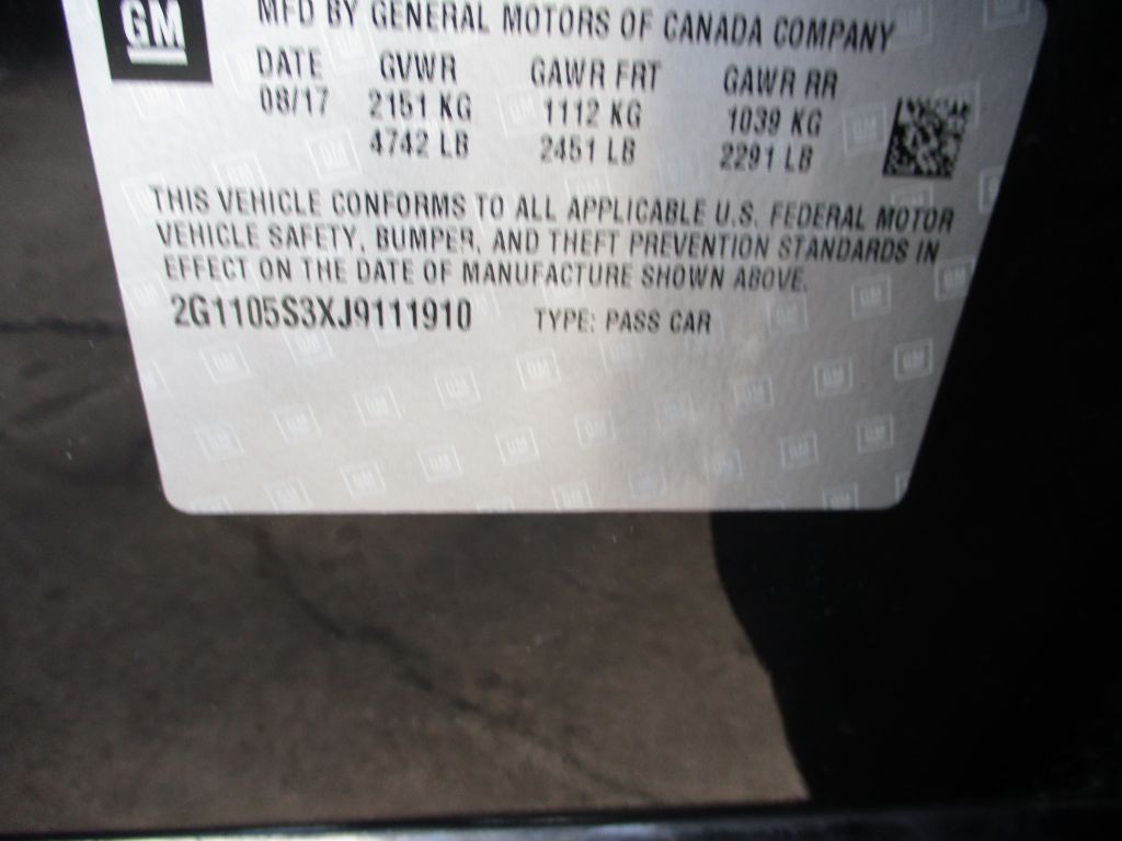 2018 Chevrolet Impala Image 23