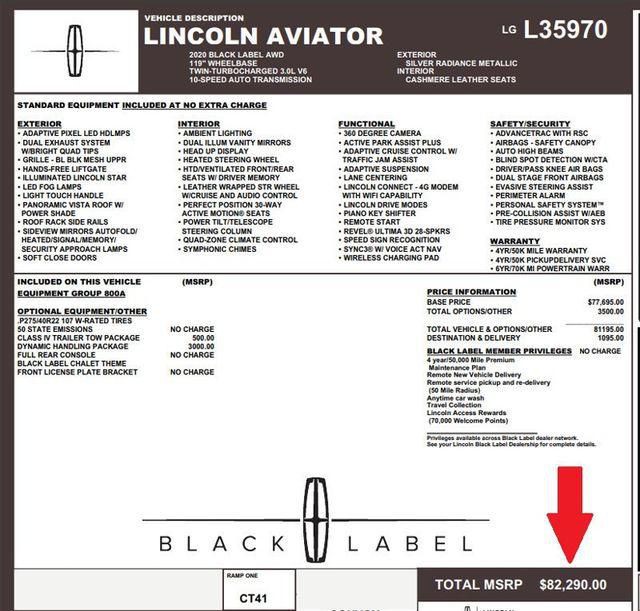 2020 Lincoln Aviator Image 2