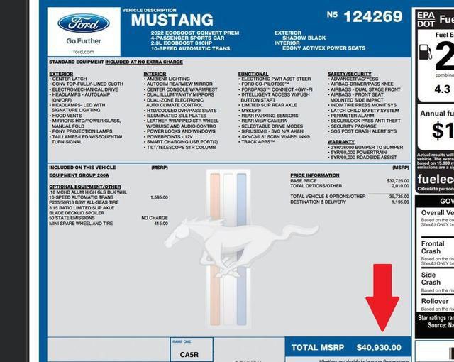 2022 Ford Mustang Image 2
