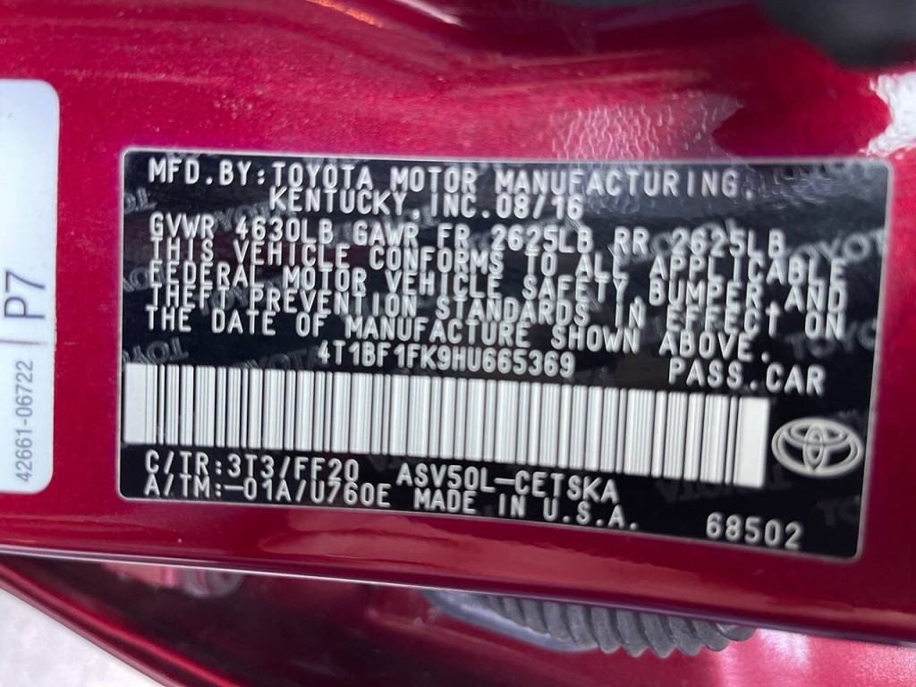 2017 Toyota Camry Image 37