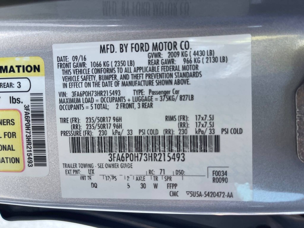 2017 Ford Fusion Image 45