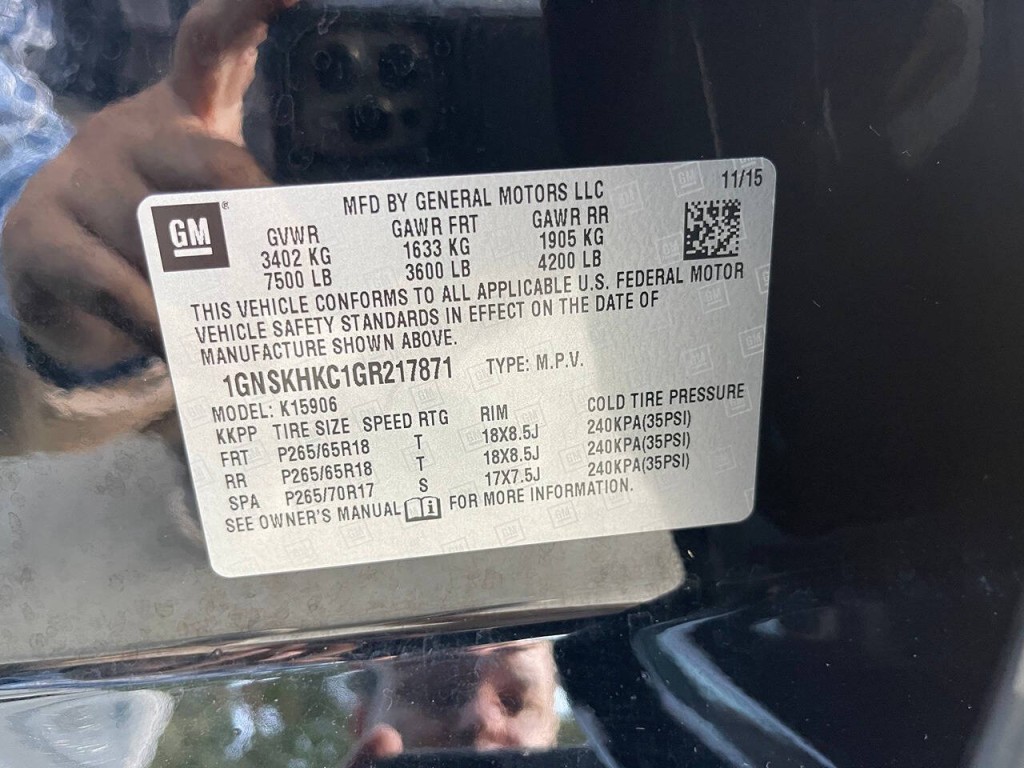 2016 Chevrolet Suburban Image 55