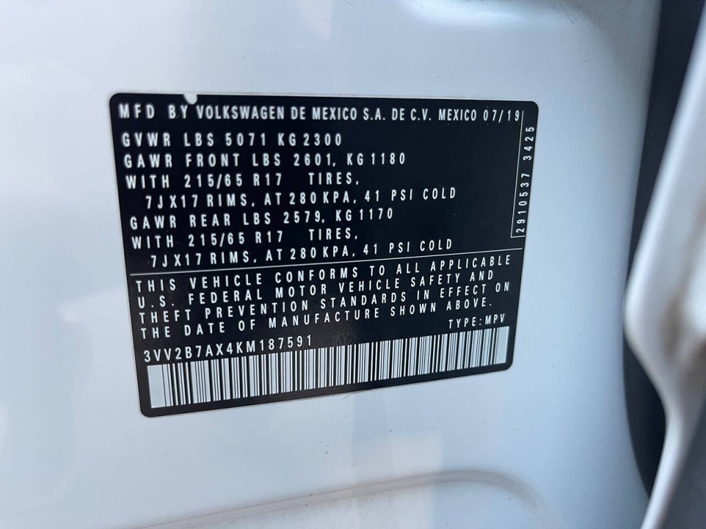 2019 Volkswagen Tiguan Image 55