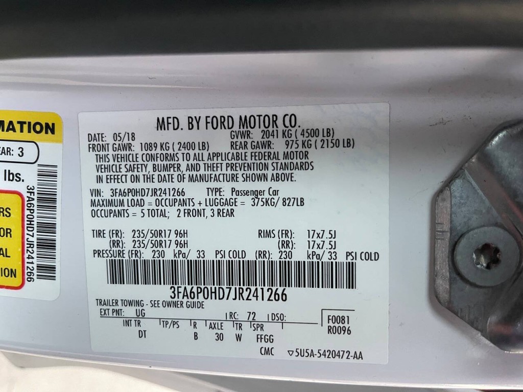 2018 Ford Fusion Image 45