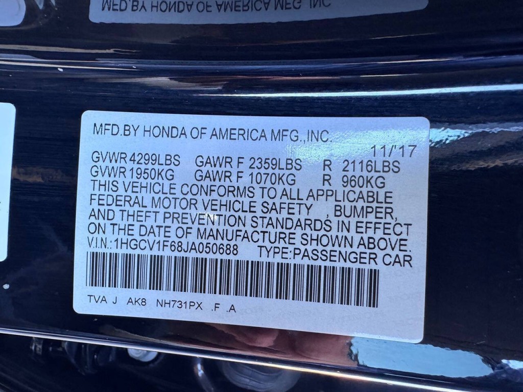 2018 Honda Accord Image 49