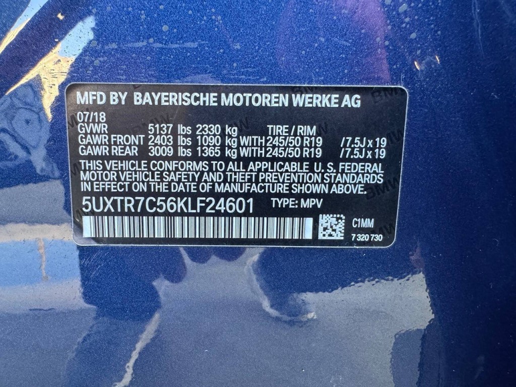 2019 BMW X3 Image 54