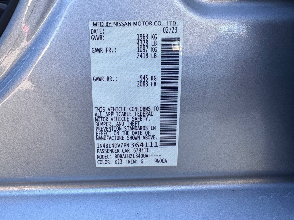 2023 Nissan Altima Image 50