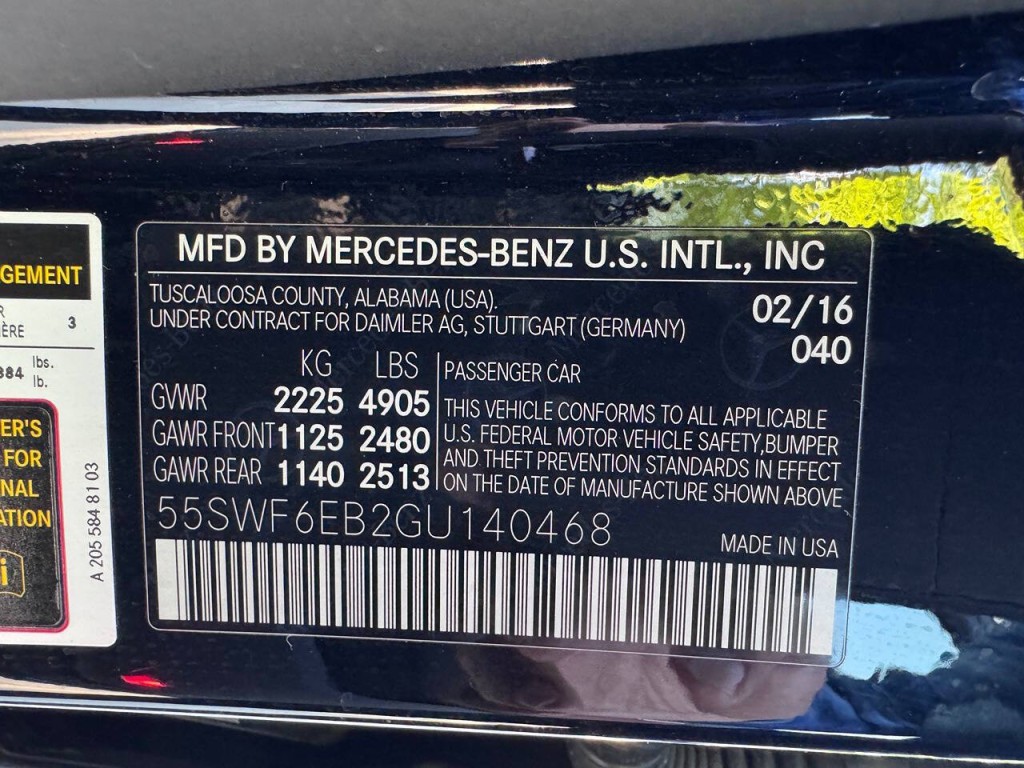 2016 Mercedes-Benz C-Class Image 57