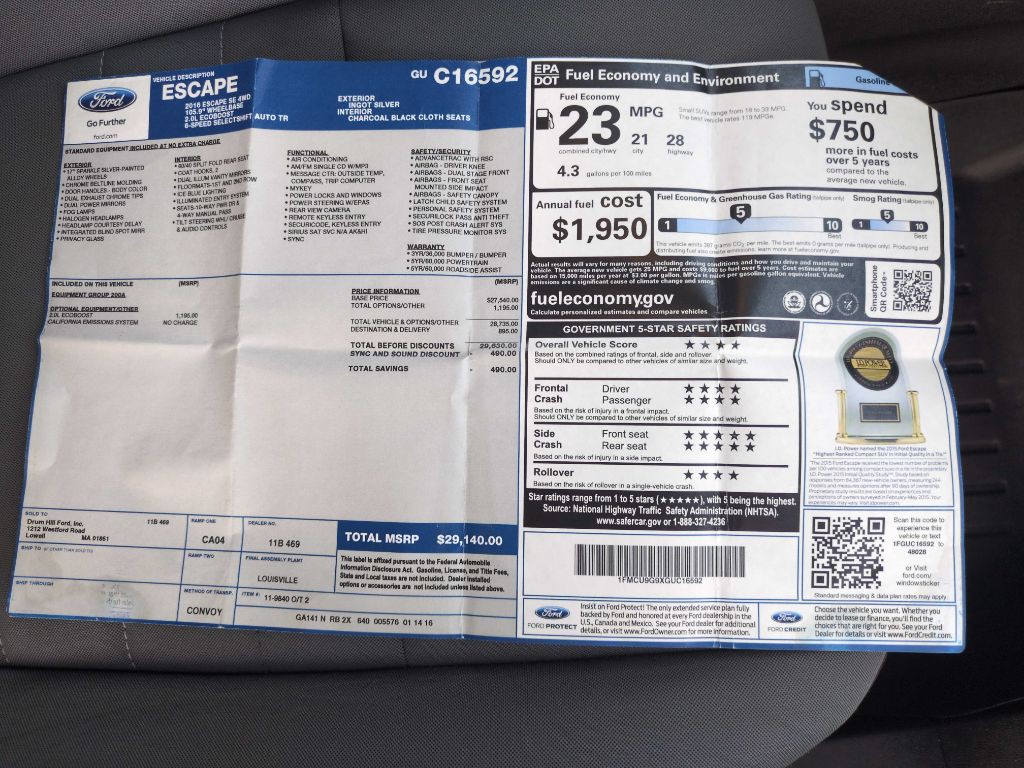 2016 Ford Escape Image 24