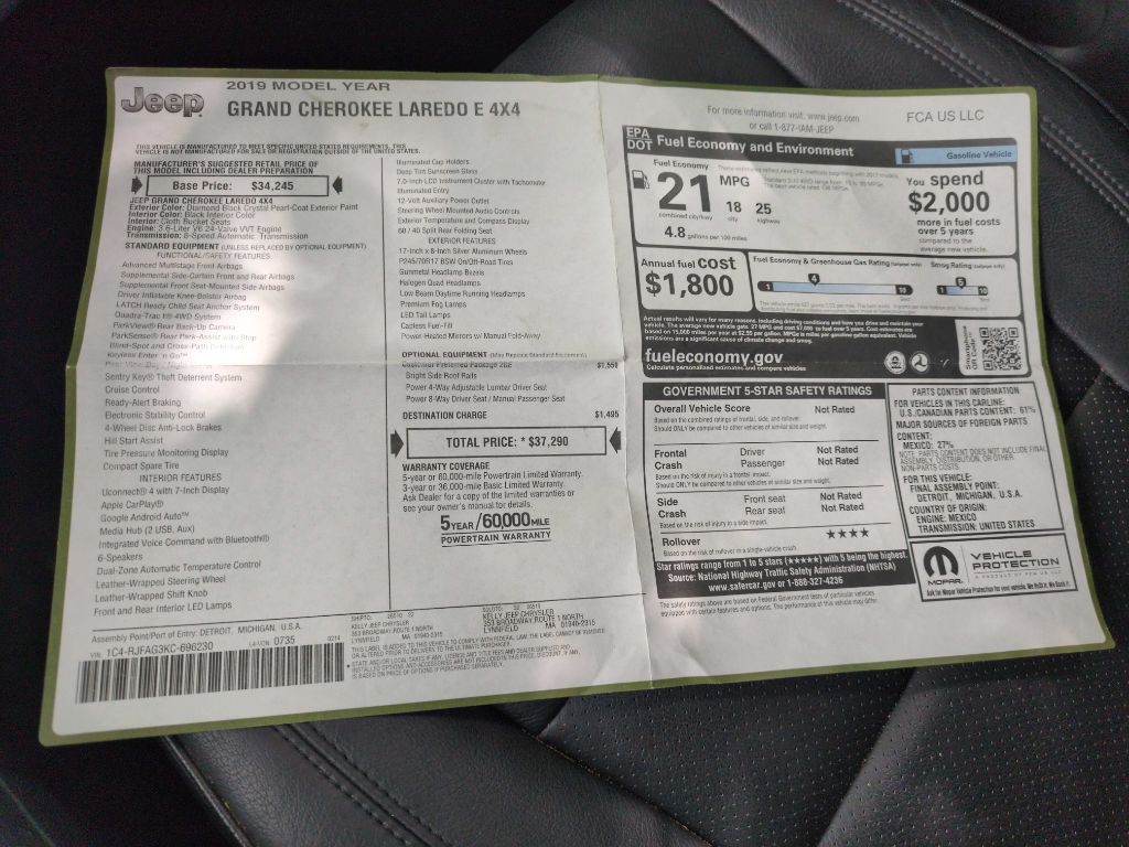 2019 Jeep Grand Cherokee Image 31