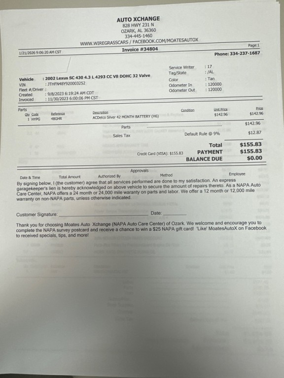 2002 Lexus SC Image 25