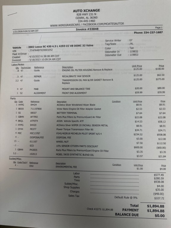 2002 Lexus SC Image 26