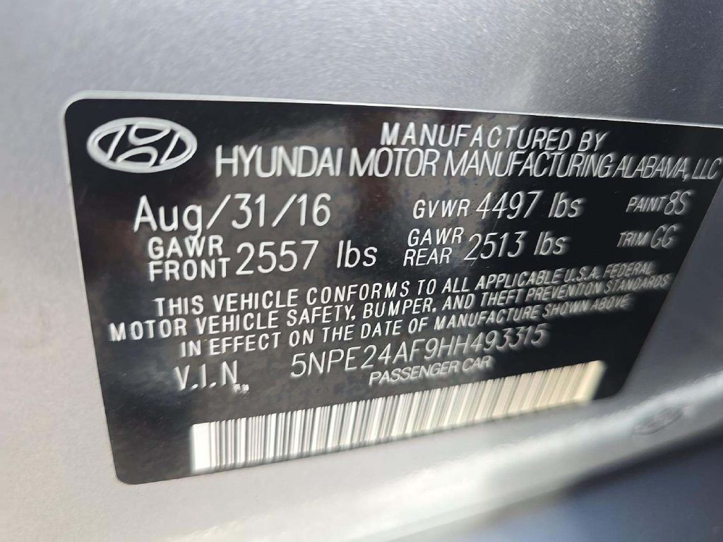 2017 Hyundai Sonata Image 11