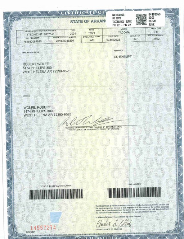 2001 Toyota Tacoma Image 2