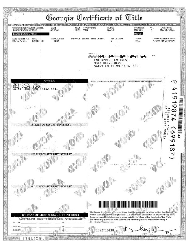 2021 Nissan NV200 Image 1