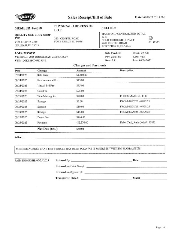 2006 Dodge Ram 2500 Image 2