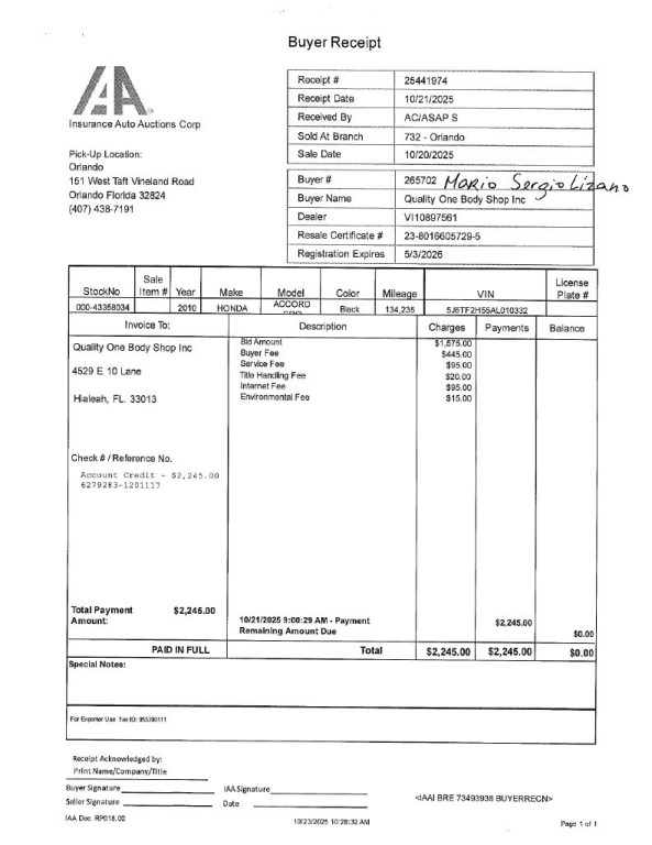 2010 Honda Crosstour Image 2