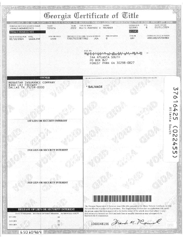 2022 Toyota 4Runner Image 2