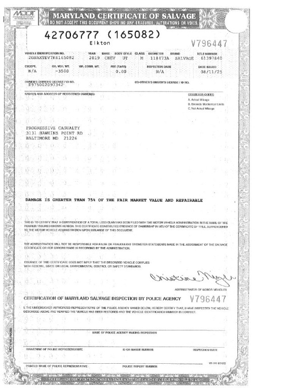 2019 Chevrolet Equinox Image 1