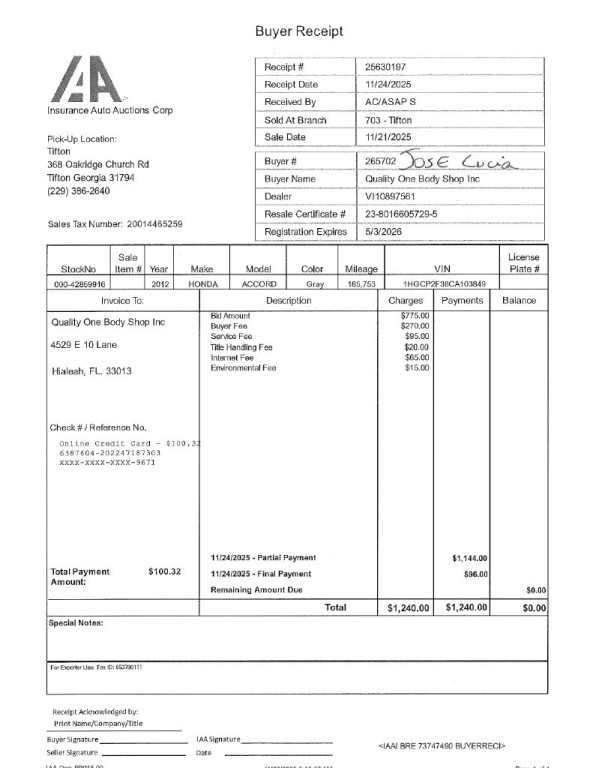 2012 Honda Accord Image 2
