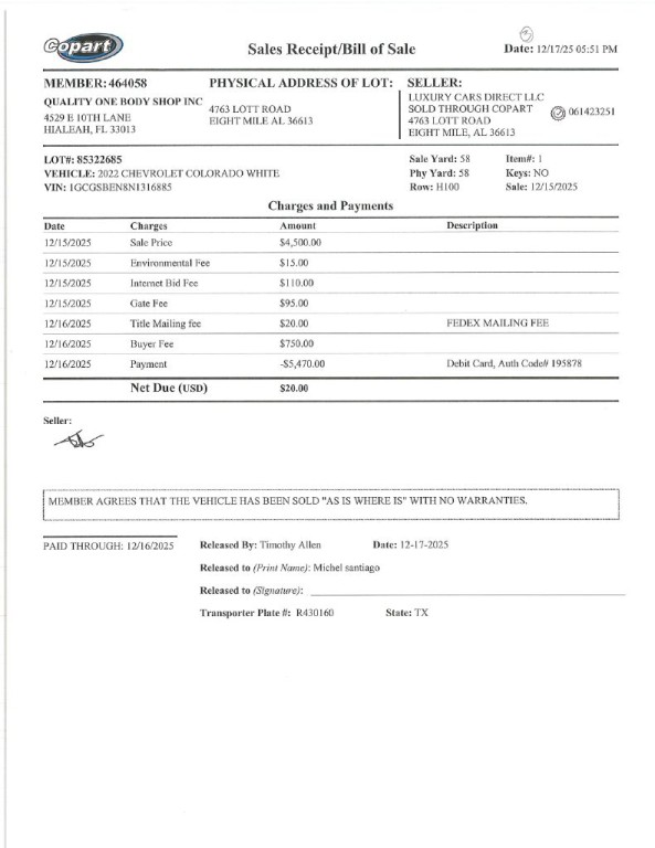 2022 Chevrolet Colorado Image 1