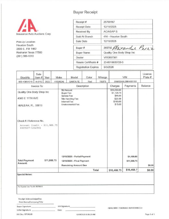 2022 Hyundai Santa Fe Image 1