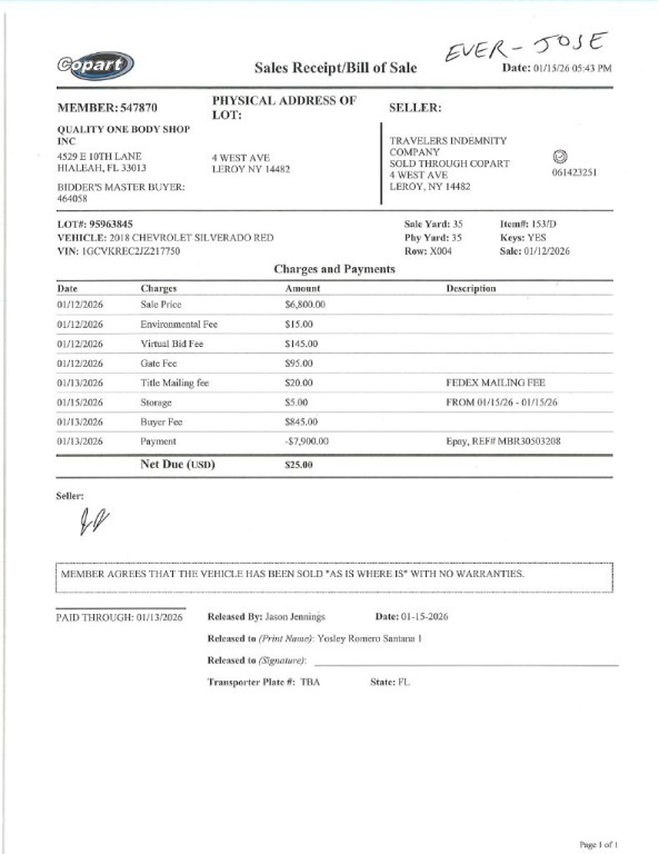 2018 Chevrolet Silverado 1500 Image 1