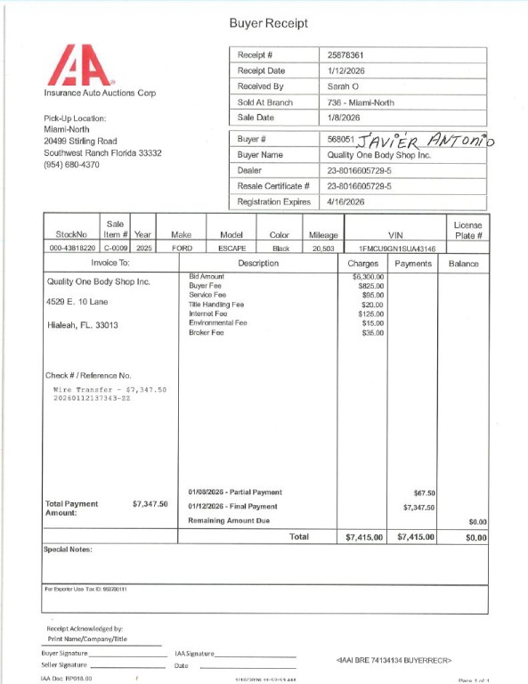 2025 Ford Escape Image 1