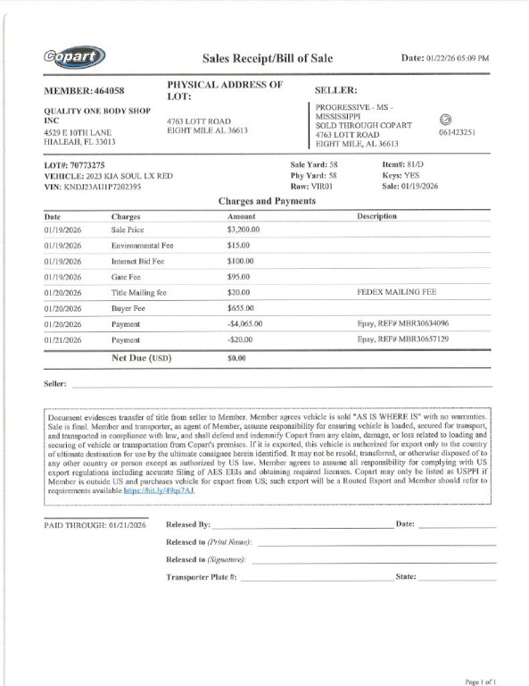 2023 Kia Soul Image 1