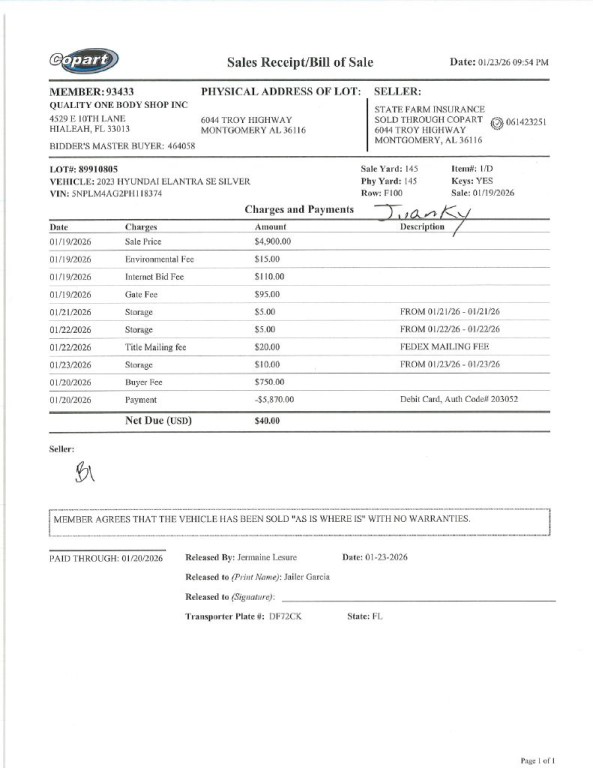 2023 Hyundai Elantra Image 1
