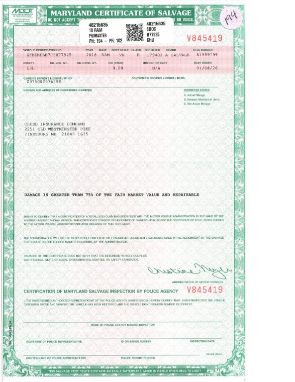 2018 RAM Promaster Image 2