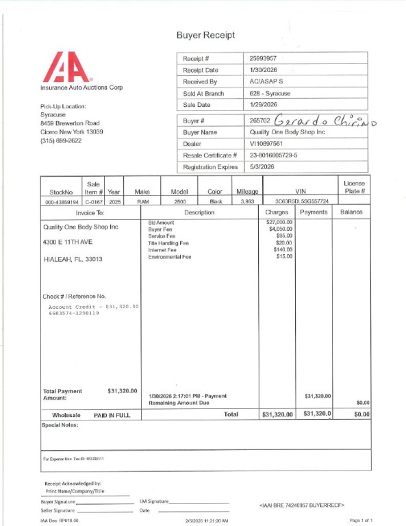 2025 RAM 2500 Image 1