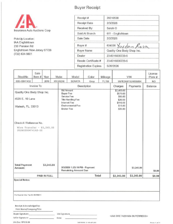 2018 Hyundai Sonata Image 1