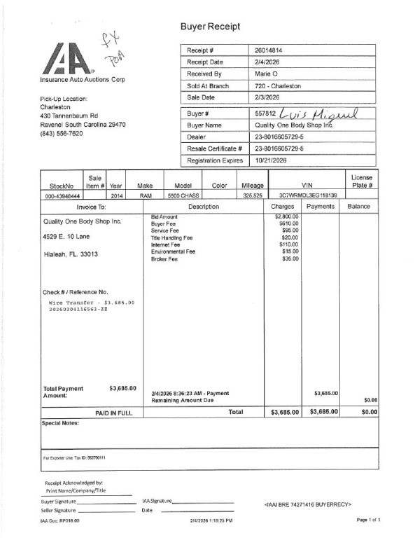 2014 RAM 5500 Image 1