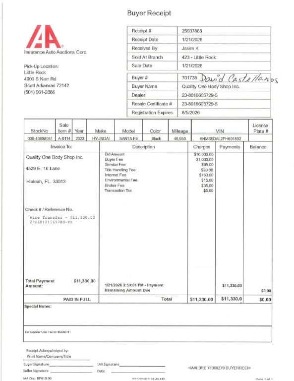 2023 Hyundai Santa Fe Image 1