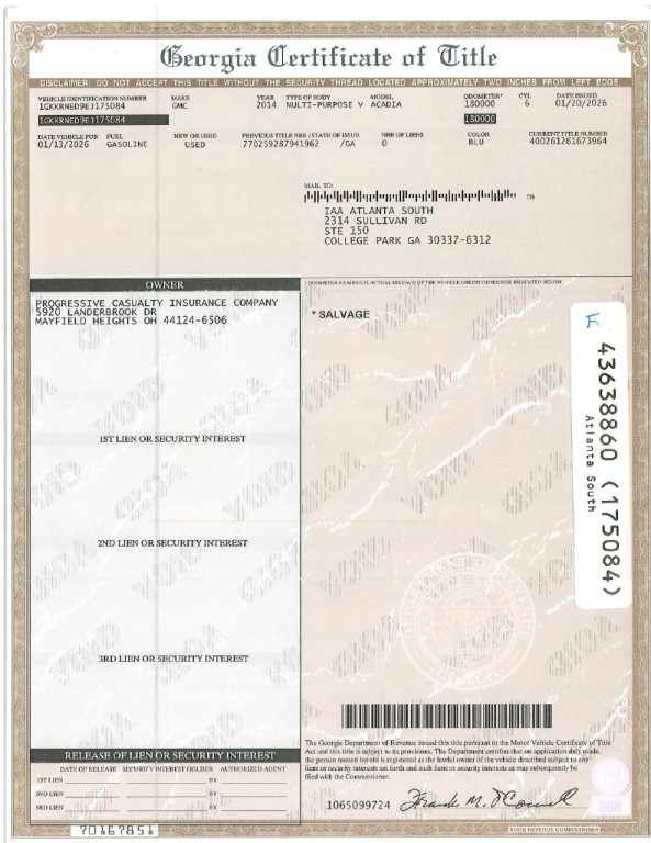 2014 GMC Acadia Image 2