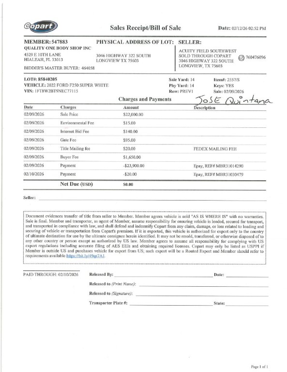 2022 Ford F-250 Image 1