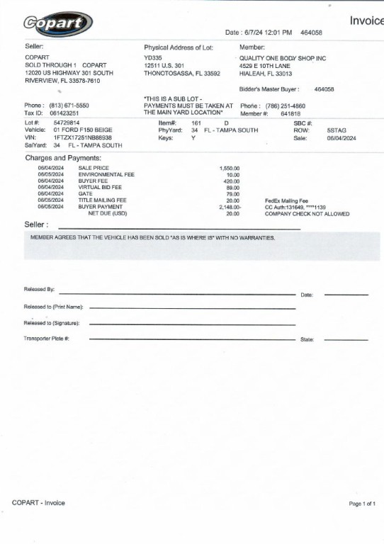 2001 Ford F-150 Image 2