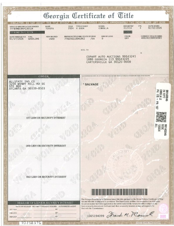 2024 Toyota Corolla Image 2