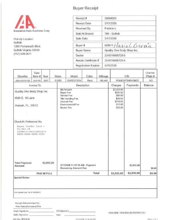 2017 Ford Expedition Image 1