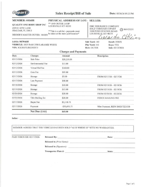 2025 RAM 2500 Image 1