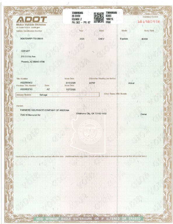 2026 Chevrolet Equinox Image 2