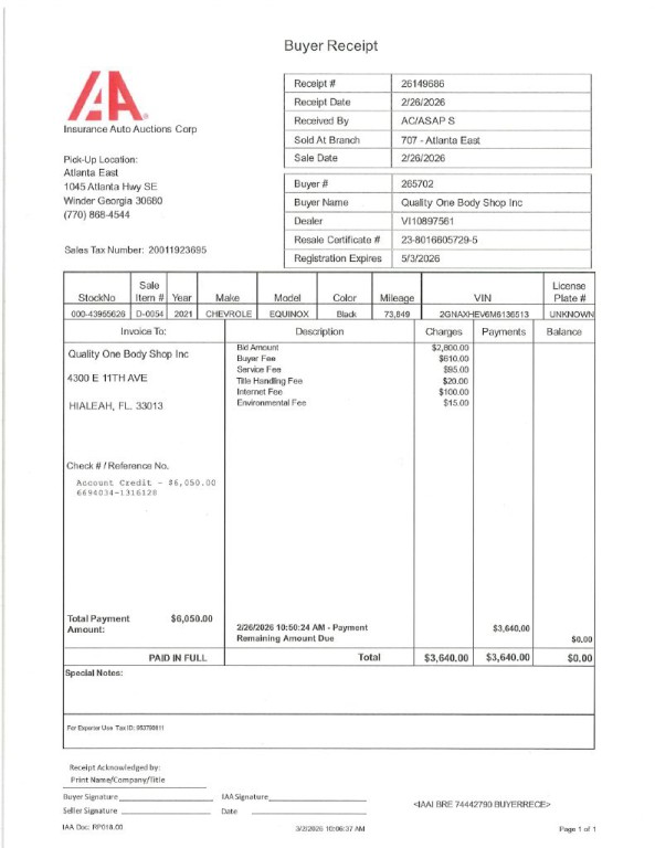 2021 Chevrolet Equinox Image 1