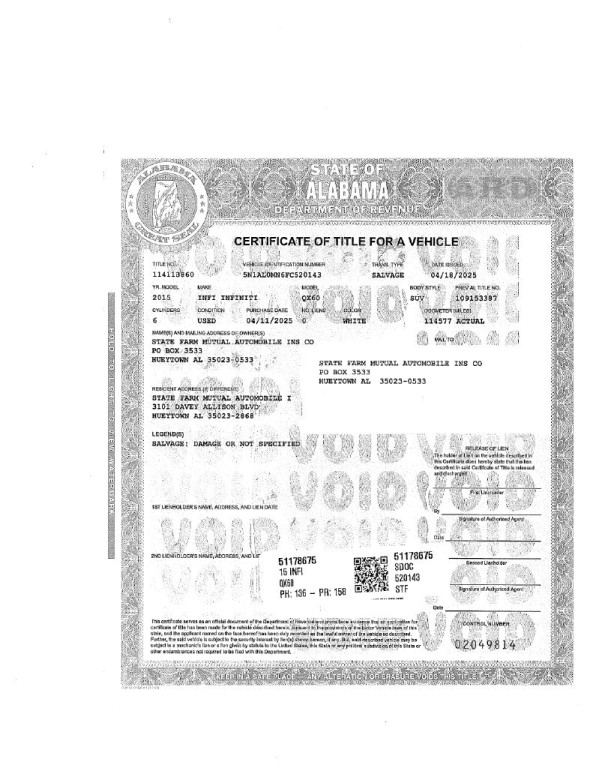 2015 INFINITI QX60 Image 2