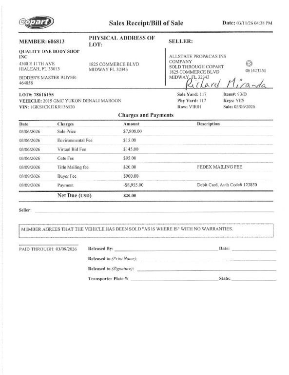 2019 GMC Yukon Image 1