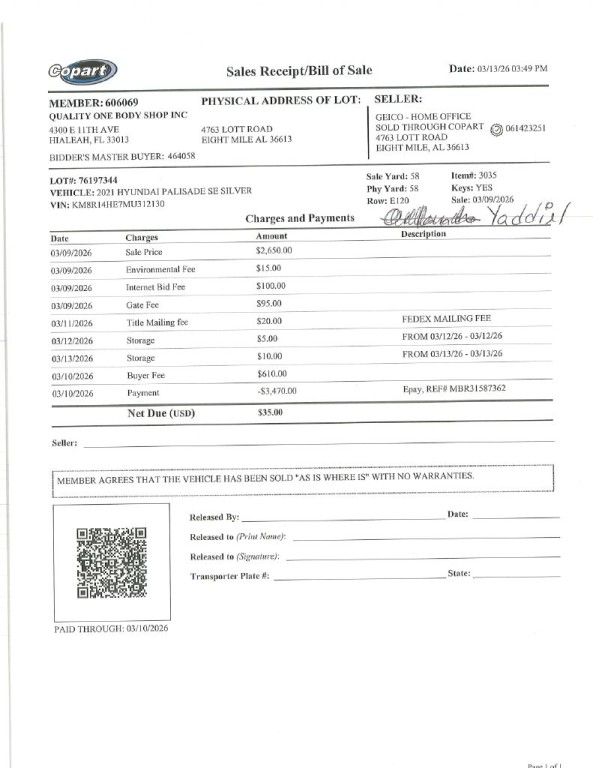 2021 Hyundai Palisade Image 1