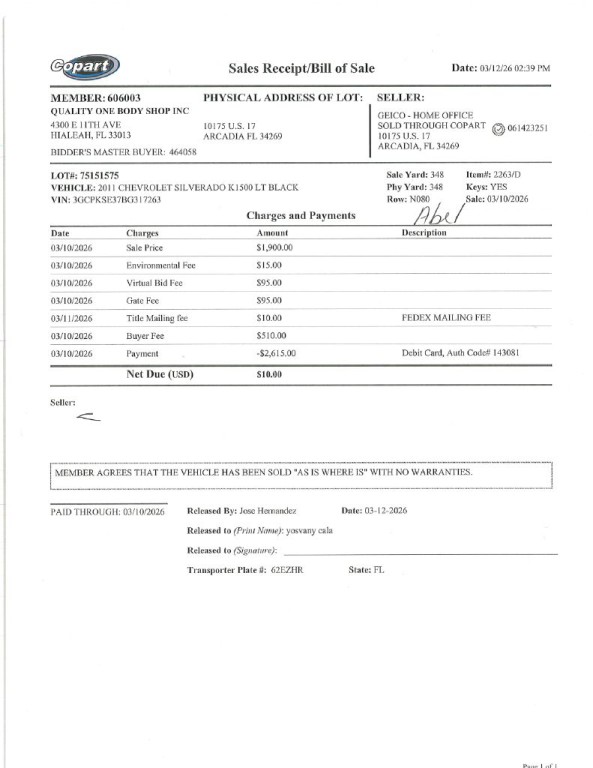 2011 Chevrolet Silverado 1500 Image 1