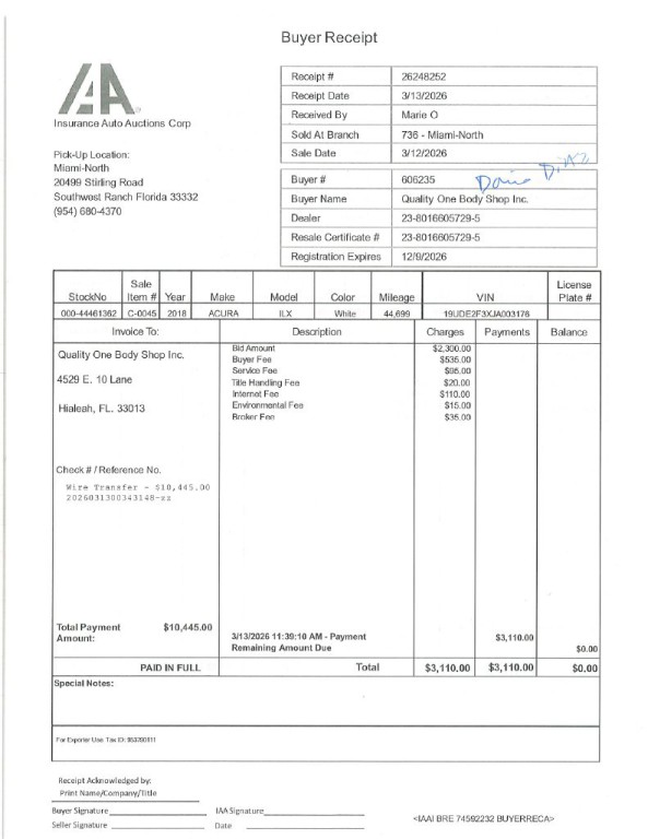 2018 Acura ILX Image 1