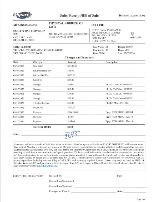 2023 Nissan Murano Image 1