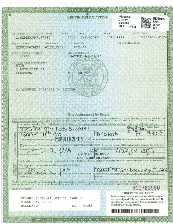 2024 Chevrolet Traverse Image 2